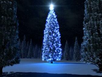 Christmas Snow Trees Background Christian Wallpaper