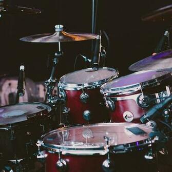 Wallpaper Drum Set Kit Musical