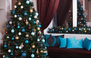 Wallpaper Decoration Toys Tree New Year Christmas Gifts