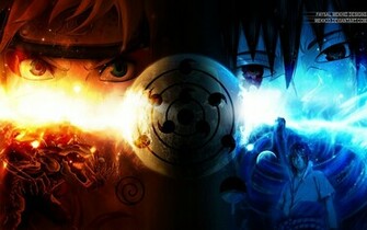 Naruto Uzumaki Kyuubi Cloak Mode Sasuke Uchiha Susanoo Sharingan
