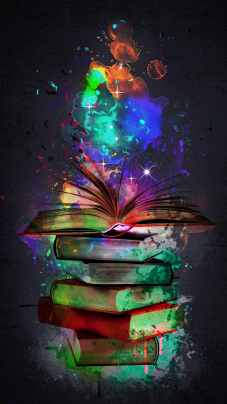 Mystical Book Art iPhone Wallpaper