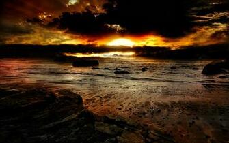 Dark Sunset Wallpaper Background