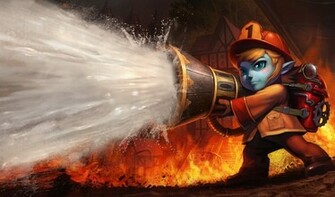 Legends Firefighter Tristana Wallpaper League Of