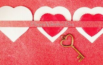 Happy Valentines Day Love Heart Key Wallpaper New HD