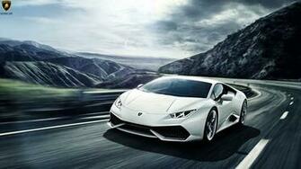 White Lamborghini Huracan Wallpaper HD