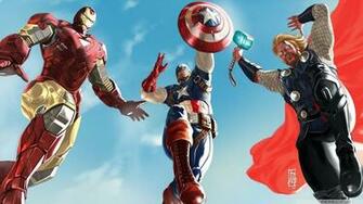 The Avengers Iron Man Captain America And Thor 4k HD Desktop