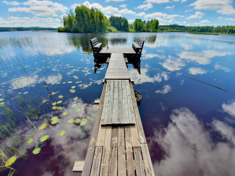 Wooden Dock At Karstula Finland Ci4jgxcarh2hue09 Wallpaper
