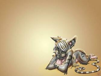 Anthro Wallpaper Golden Kitty