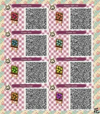 Acnl Qr Code Flower Beds