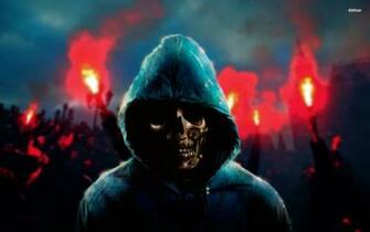 Skull Under The Hood Wallpaper Artistic