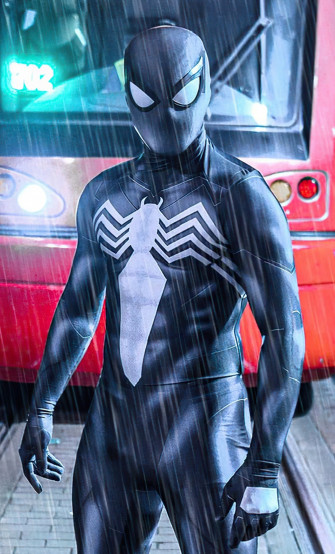 Wallpaper Spider Man Ps5 Video Game Black