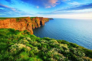 Ireland Wallpaper Natural Landscape Nature Coast Cliff Sky