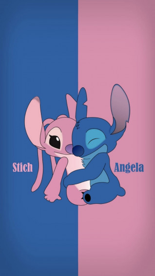 Stitch And Angel Wallpaper
