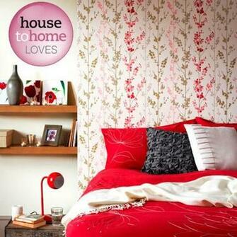 Floral Wallpaper From B Q Bedroom Decorating Ideas