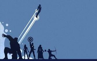 Wallpaper The Avengers Marvel Ics X Nature Minimalistic