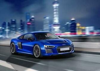 Audi R8 E Tron Piloted Driving Concept Cars Coupe Blue