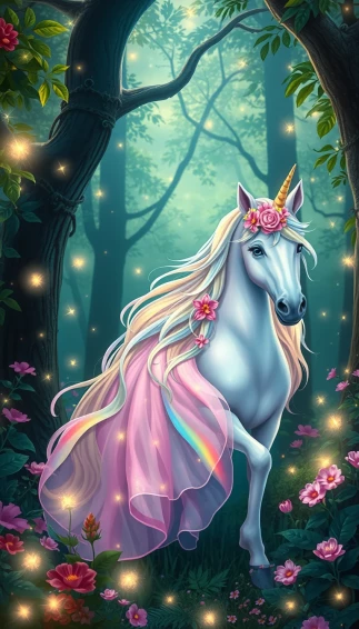 The Unicorn Princess Wallpaper