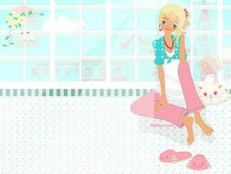 Teen Girl Illustration Wallpaper Korean Fashion