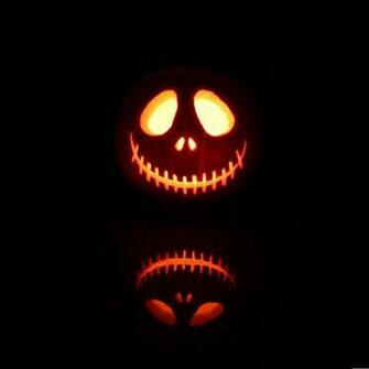 Scary Jack O Lantern iPad Wallpaper And