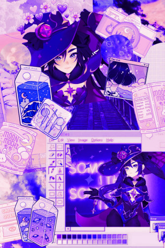 Mona Genshin Impact Aesthetic Wallpaper By Ninicici