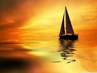Sunset Sailing Wallpaper And Background Image Id