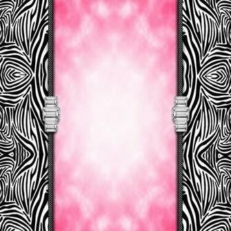 Walliepad Wallpaper For iPad Zebra Print Bling