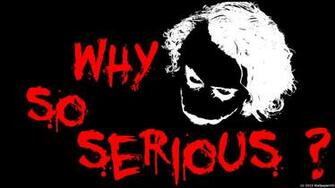 Joker Why So Serious Wallpaper
