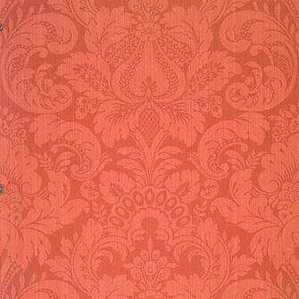 Daphne Wallpaper Lipstick Red Scalamandre Digs