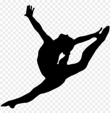 Artistic Split Clip Art Gymnastics Silhouette Png Image With
