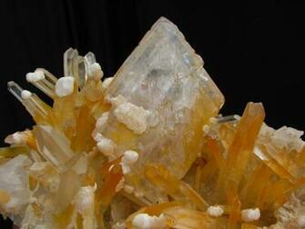 Quartz Crystal Wallpaper On Yellow