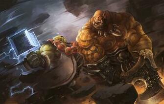 Wallpaper Thrall Wow Garrosh Hellscream World Of Warcraft