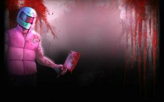 Shooter Fighting Hotline Miami Payday Blood Dark Wallpaper Background