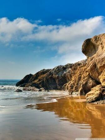 Malibu Beach California United States 4k HD Desktop Wallpaper