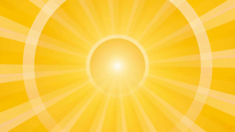Yellow HD Sun Rays Wallpaper