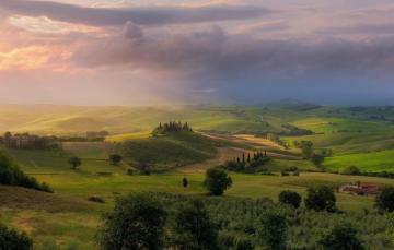 Wallpaper The Sky Nature Hills Field Italy Haze