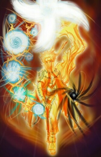 Hokage Naruto Nine Tailed Chakra Mode By Will2link