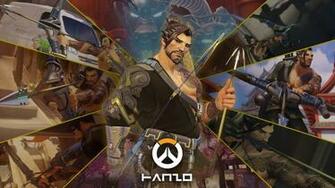 Overwatch Excellent Wallpaper For Hanzo Reinhardt And Mei 2p