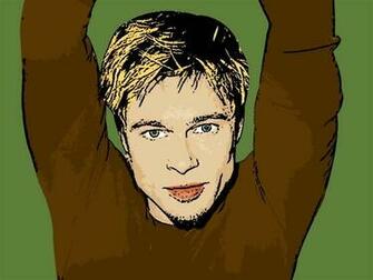 Create Your Own Brad Pitt Cartoon Cell Phone Wallpaper Cartoonized