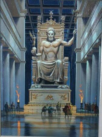 Best Statue Of Zeus At Olympia Wallpaper