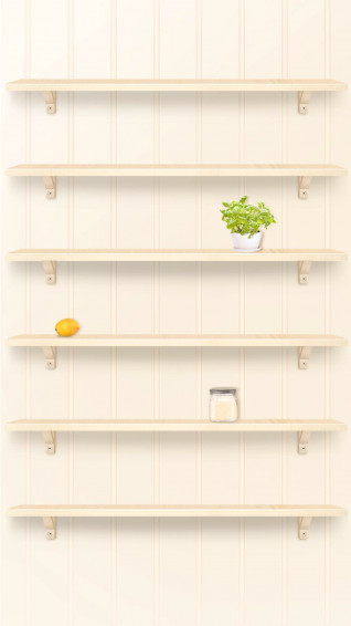 iPhone Plus Home Wallpaper Shelf Shelves