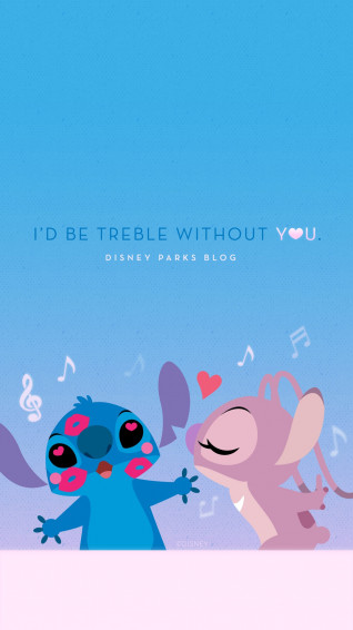Stitch Valentine S Day Wallpaper iPhone Android Disney