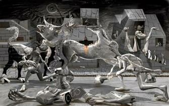 Guernica Painting In Color By Polygonist