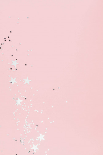 White Star In Pastel Pink Aesthetic Wallpaper
