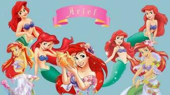 Disney Princess Ariel Characters HD Wallpaper Of Cartoon