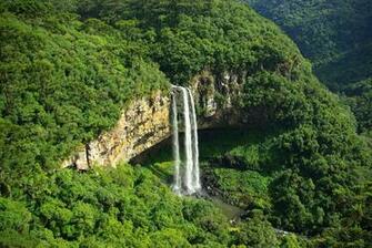 Image Caracol Falls Brazil HD Travel Nature Wallpaper