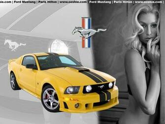 Paris Hilton Ford Mustang Wallpaper Stock