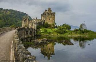 Wallpaper Castle Eilean Donan British Isles Scotland