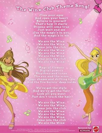 Just Winx Songs Lyrics