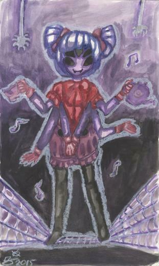 Undertale Fanart Miss Muffet S Spider Dance By Invaderika On