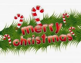 Christmas Garland With Merry Text Vector Illustration Jpg